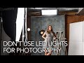 Why you shouldn’t use continuous LED lights for portrait photography