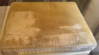 Velvet sofa restoration. Upholstery cleaning Atlanta