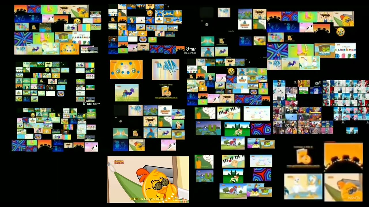 Galinha pintadinha quadparison 1000