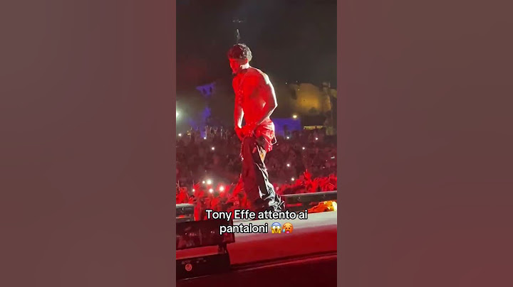 Tony Effe e i pantaloni #trapitaliana #tonyeffe #meme #concerto #fail #pantaloni