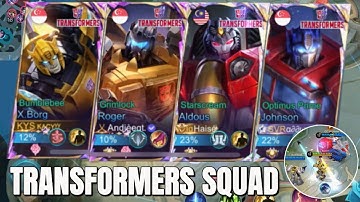 TRANSFORMERS SQUAD IS HERE‼️ X.borg Bumblebee gameplay