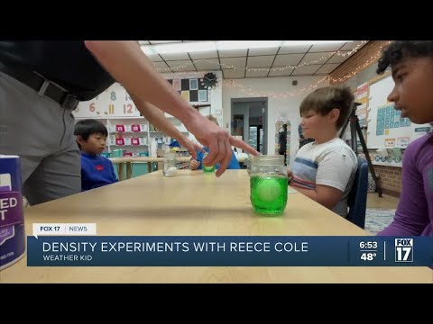 Weather Kid Experiment: Floating eggs in salt water with South Olive Christian School