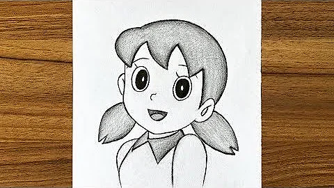 How to Draw Shizuka from Doraemon step by step || Easy drawing ideas for beginners