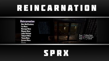 ☆ [BO2/1.19] Reincarnation SPRX Zombie Menu ☆
