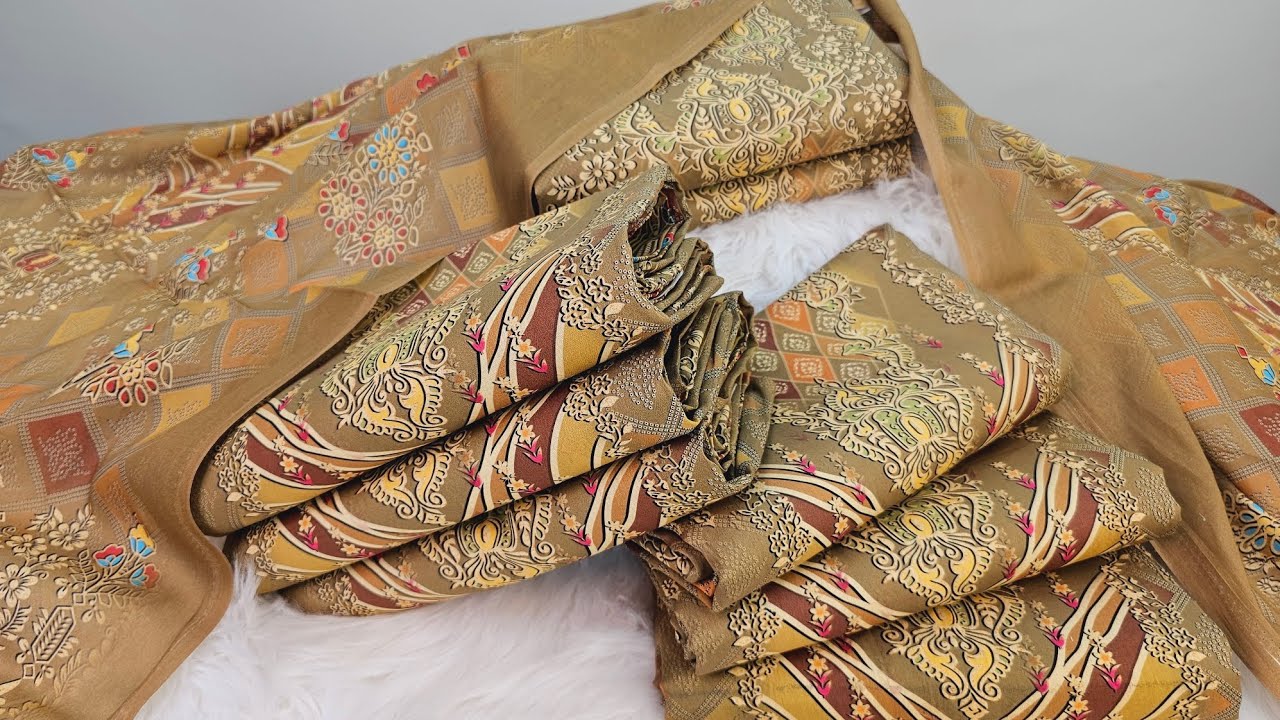 স্পেশাল অফারে BIN-HAMID পাকিস্তানি ফ্যাশনের থ্রি পিস 🎉 স্মার্ট লুক আর আভিজাত্যের ছোঁয়া | new design