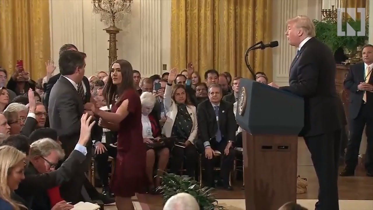 Watch: Donald Trump gets into heated exchange with CNN's Jim Acosta