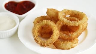 How to Make Crispy Onion Rings 어니언링 만들기 양파링 - 한글 자막