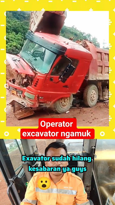 detik-detik operator Excavator ngamuk #videoalatberatyt #excavator #alatberat #shorts #short #fyp
