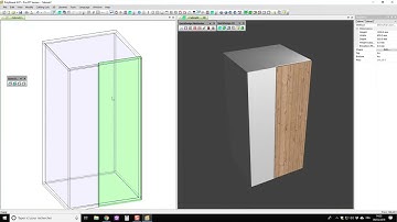 Corner Cabinet with Fixed Panel and Door in PolyBoard
