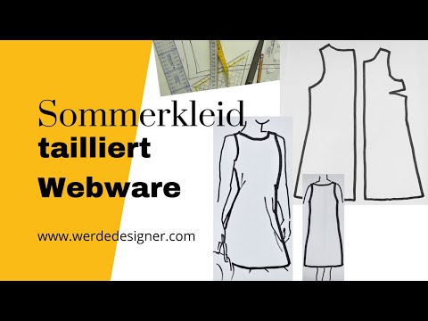 Sommerkleid Schnitt selbst erstellen, Webware