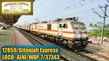 Legendary Train At 130Kmph | 12859/Gitanjali Express With Shrill Honking AJNI/WAP-7 Storms at PKU jn