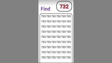❤🧡❤🧡👉👉 find 732 #quiz #maths #subscribemychannel #iqlegend #iqtest #mathstricks #quiz