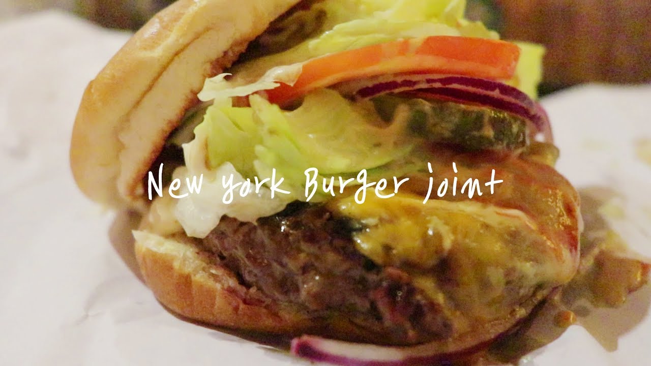 세상에서 가장 맛있는 햄버거라고 생각합니다(뉴욕 버거조인트)ㅣ뉴욕 먹방 브이로그
