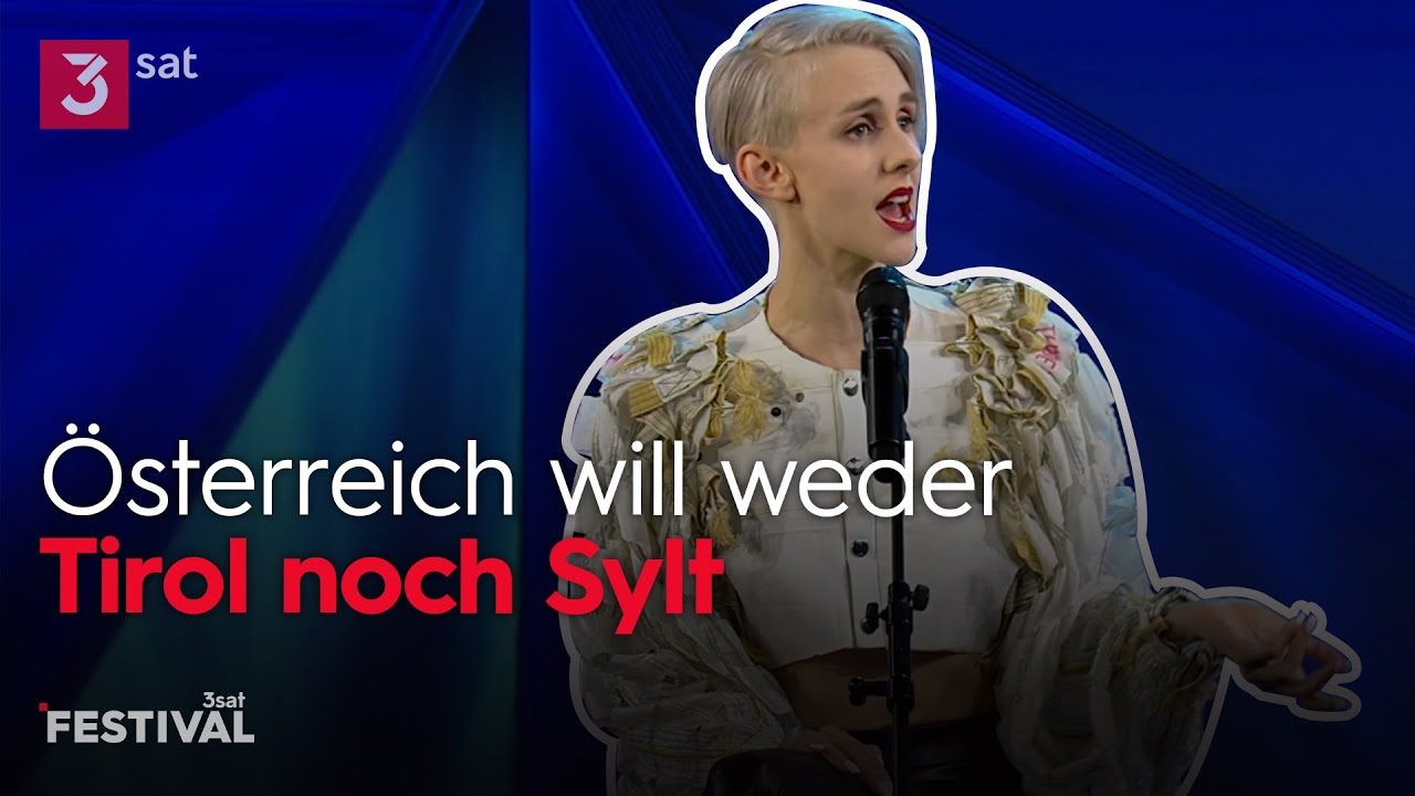 Sylter sind die nächsten Klimaflüchtlinge: Lisa Eckhart über Krieg und Umwelt | 3satFestival