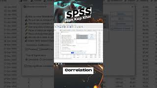 Correlation in SPSS | Bivariate Correlation in SPSS