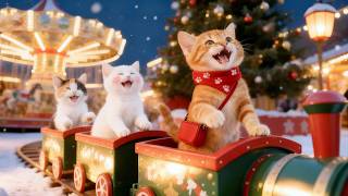 🚆 Kittens Missed the Train…and Found the Most Magical Christmas Night 🚆🐈🎄