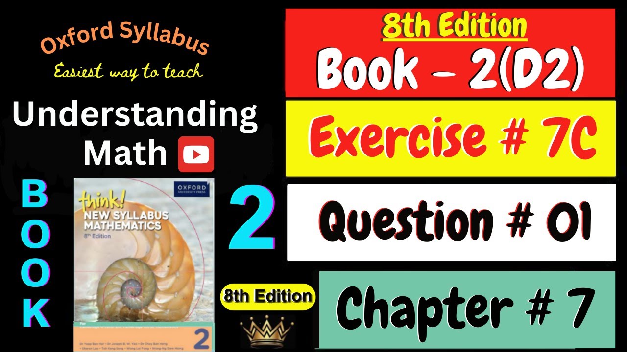 D2 Math Book Chapter 7 Exercise 7C Question # 01 | Direct and Inverse ...