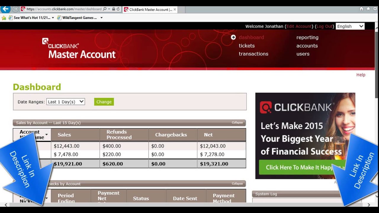 Clickbank dating products.