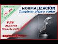 Normalización. 20.- COMPLETAR LA PIEZA SIN SECCIONAR  PAU MADRID MODELO 2026 Dibujo técnico