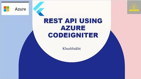 Lecture 18 REST API using Azure (codeigniter)