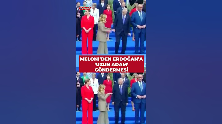 Meloni Erdoğan'a eliyle işaret etti: "Uzun adam" göndermesi #shorts