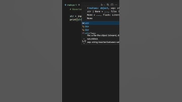 Reverse String in One Line of Code!! #shorts