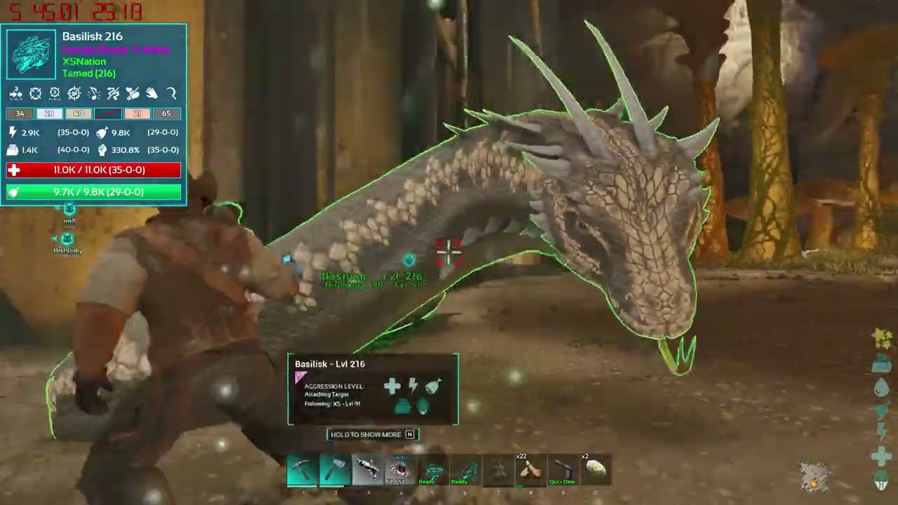 How To Easy Tame Almost Max Level Basilisk