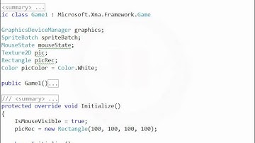 XNA Video 6 - Mouse Tutorial.mp4