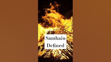 the definition of Samhain and its seasonal significance per the Book of Halloween #samhain #paganism