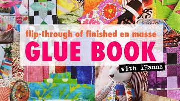 Final FLIP-THROUGH of the En Masse GLUE BOOK - themed glue book