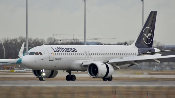 Lufthansa Airbus A320-271N NEO D-AINR arrival at Munich Airport MUC EDDM