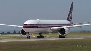 GE90 power | 25th Anniversary Retro livery | Qatar Boeing 777