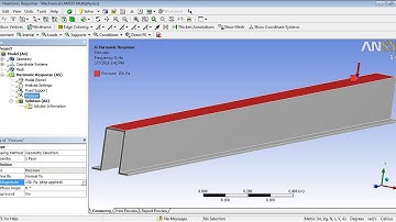 Ansys Workbench Harmonic Response Hat section