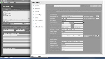 AB 10 Settings - Invoices/Accounting