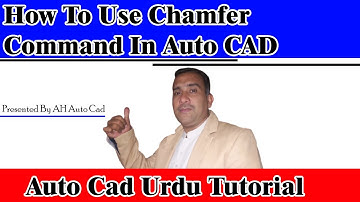 How to Use |Chamfer Command in Auto Cad| With distance, Angle & Other Sub options