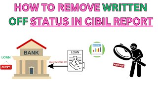 How to remove written off from cibil | written off in cibil | How to clear written off in cibil