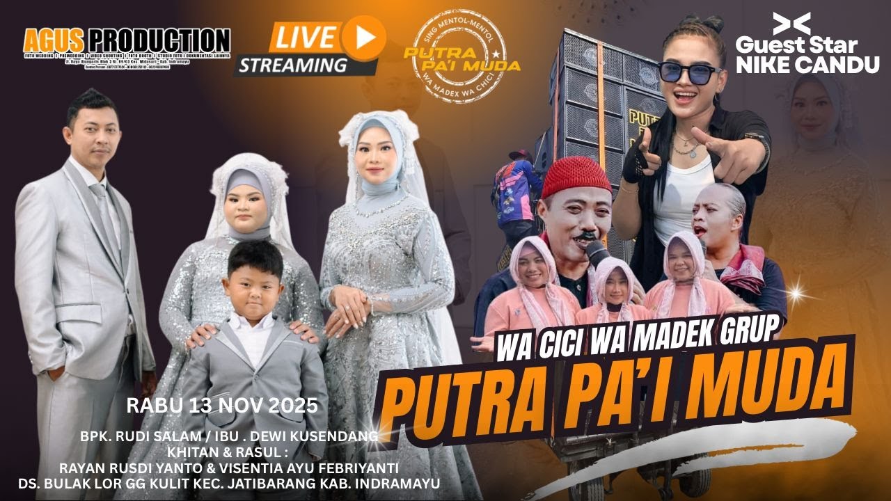 LIVE STREAMING PUTRA PA'I MUDA | SHOW BULAK JATIBARANG | 12 NOV 2025 || PAGI