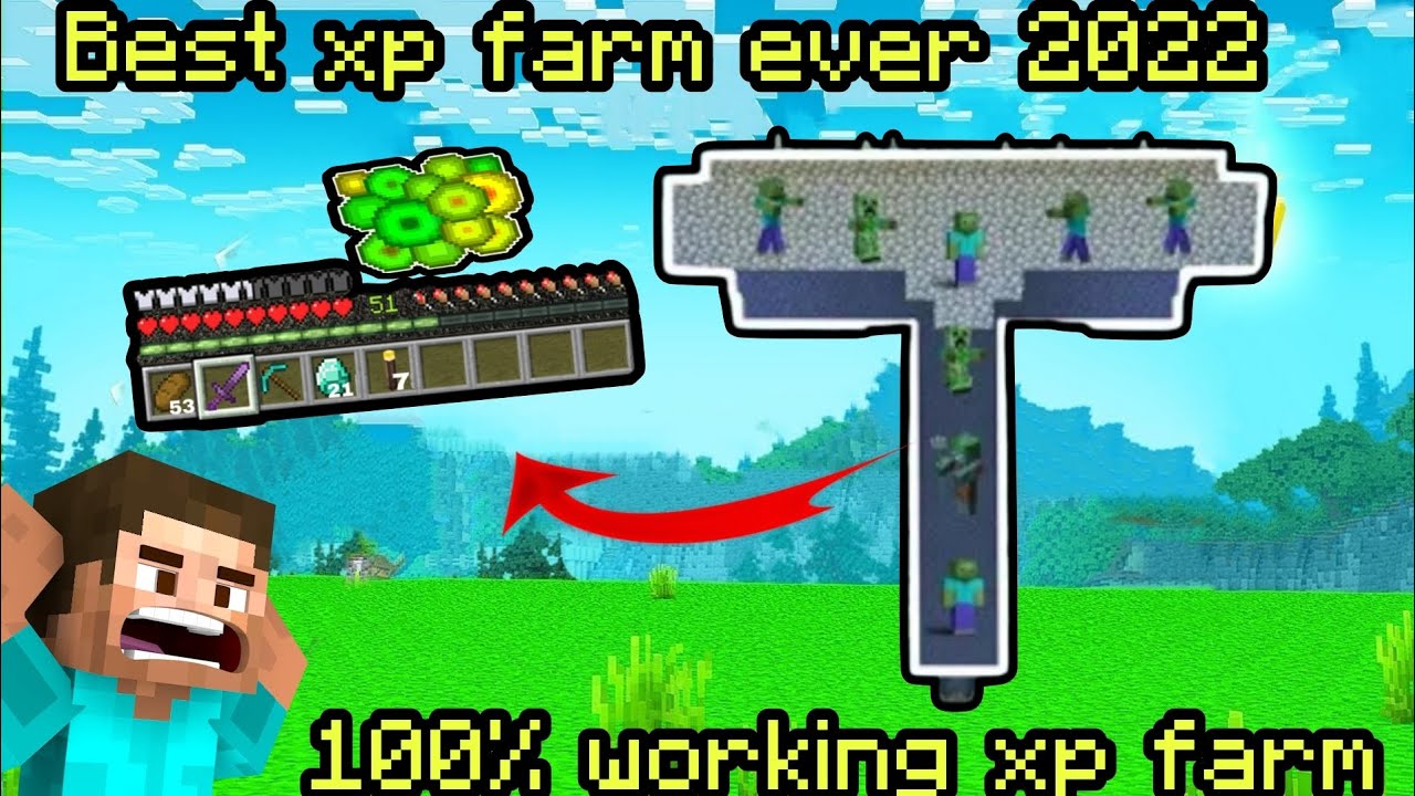 100 Working Xp farm Minecraft 2022 Overpowered Xp farm New xp