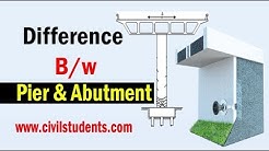 Difference between Pier and Abutment , column 