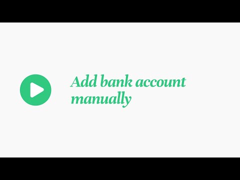 How to add a bank account manually with Earnnest