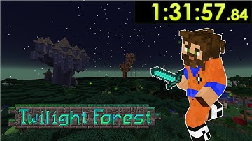 Speedrun All Bosses, I Spawn In The Twilight Forest. 1h37m57s