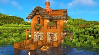 Simple Lakeside Starter House in Minecraft [Tutorial]