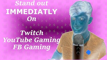 Twitch Style: Adding color correction and inverting your colors to make you Unique in your Category