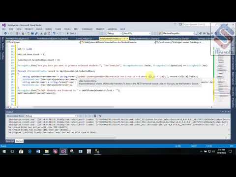 Student Attendance by Barcode Reader Part 39 Student Promote Form in C# C Sharp