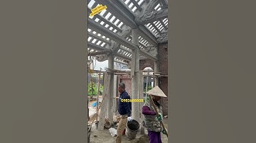 Nếp nhà 3 gian thi công cho dòng họ Đào tại HP #thienson #nhadep