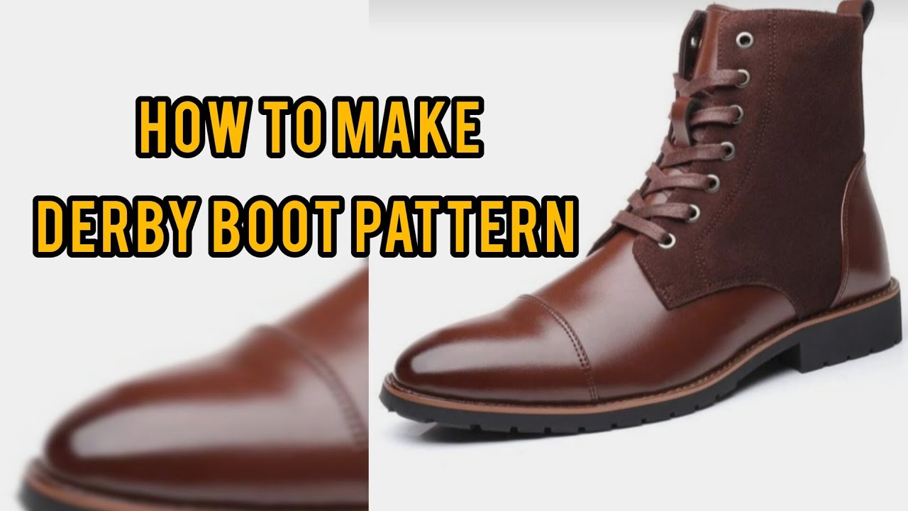 How to draft a Derby Boot pattern - Video 1 - YouTube