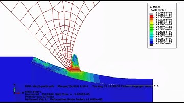 Abaqus milling 2d simulation.wmv
