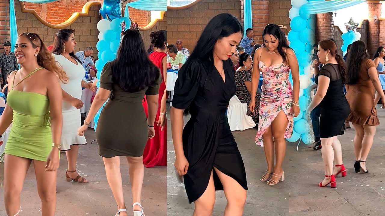 Que bonita fiesta en Cutzamala Guerrero con lindas mujeres