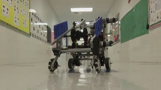 Middle school robotics students compete against best high schoolers in region