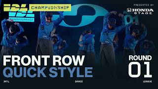 Full Quick Style Round 1 Front Row | IDL 2026 Championship | Presented by Honda Stage Guide